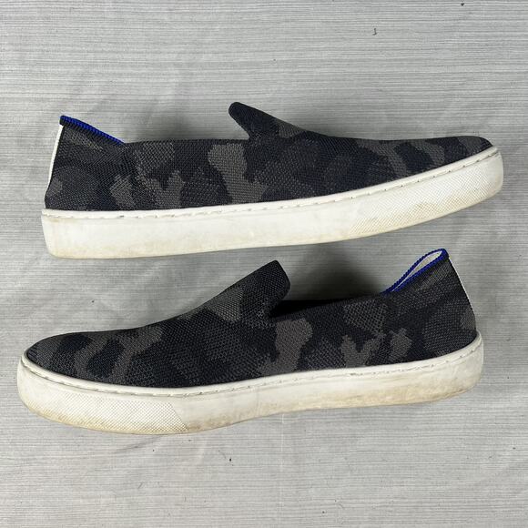 Rothy’s The Original Skip On Women’s Size 9 Gray Camouflage Casual Camo Sneakers - Picture 1 of 7